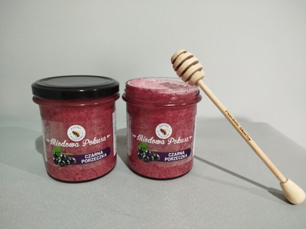 Miodowa Pokusa z czarną porzeczką 440g